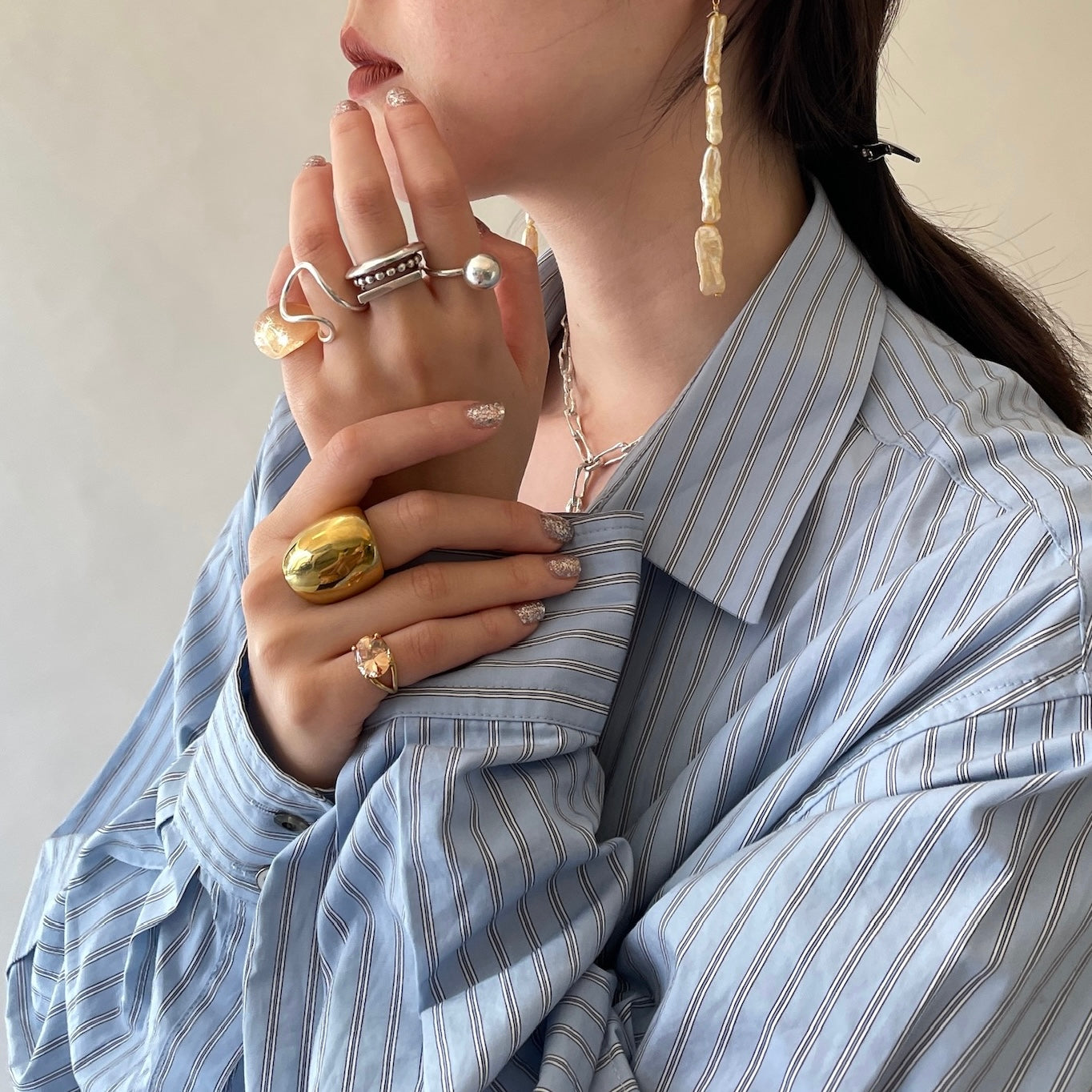 [ cubic champagne  ] reine gold -pinky