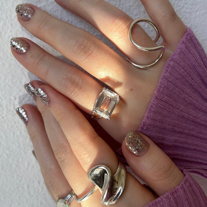 [ crystal ] reine gold - rectangle