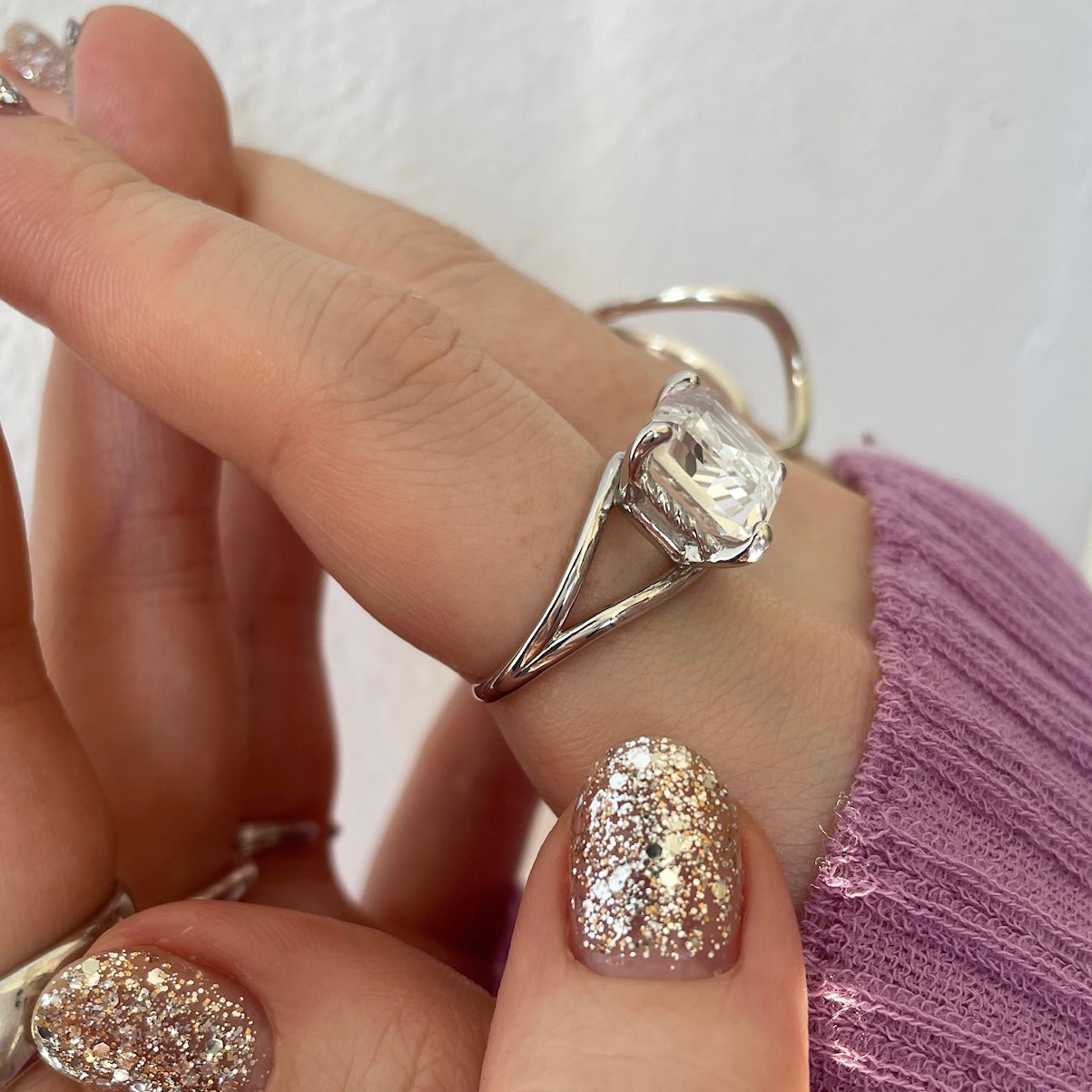 [ crystal ] reine gold - rectangle
