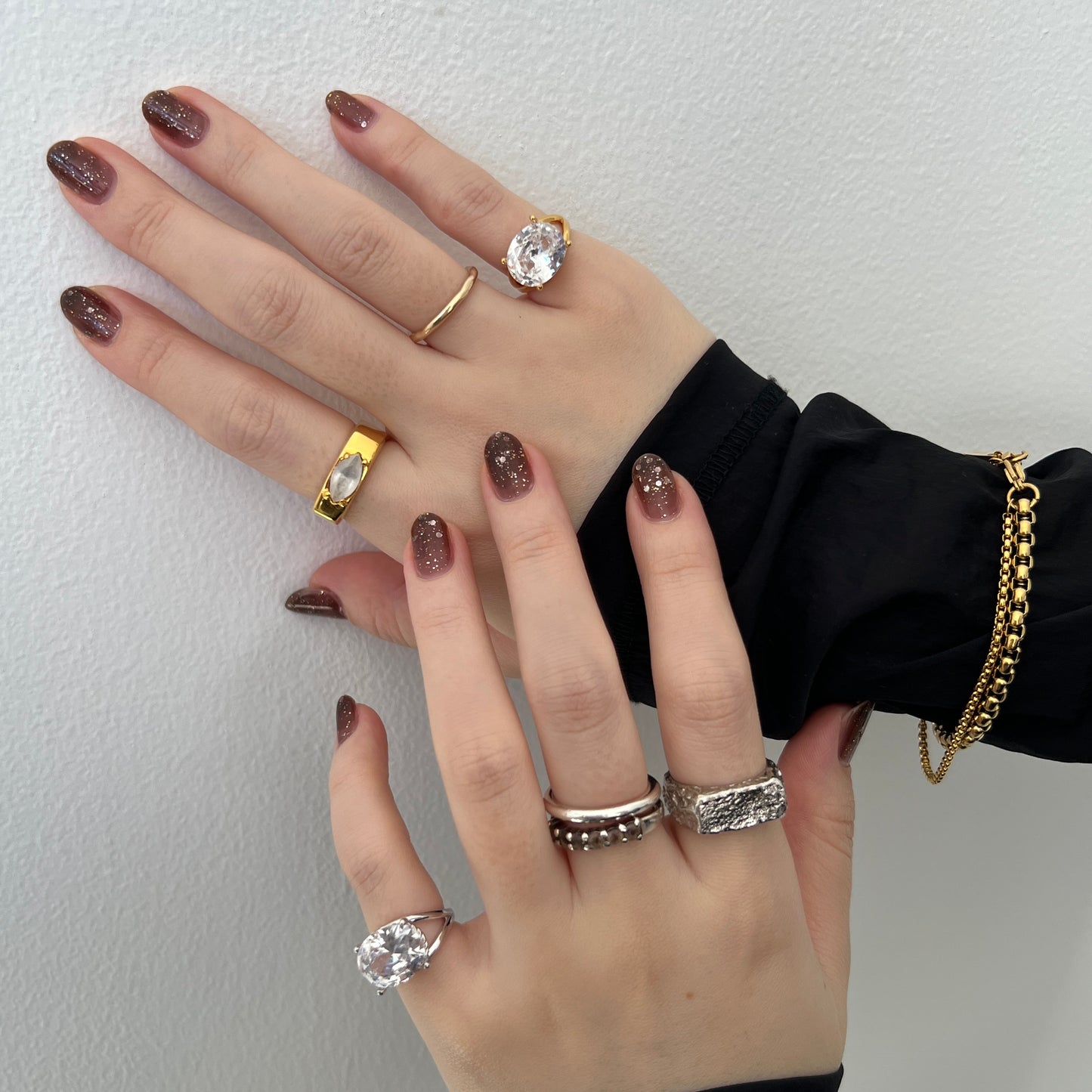 [ clear ] reine -pinky gold