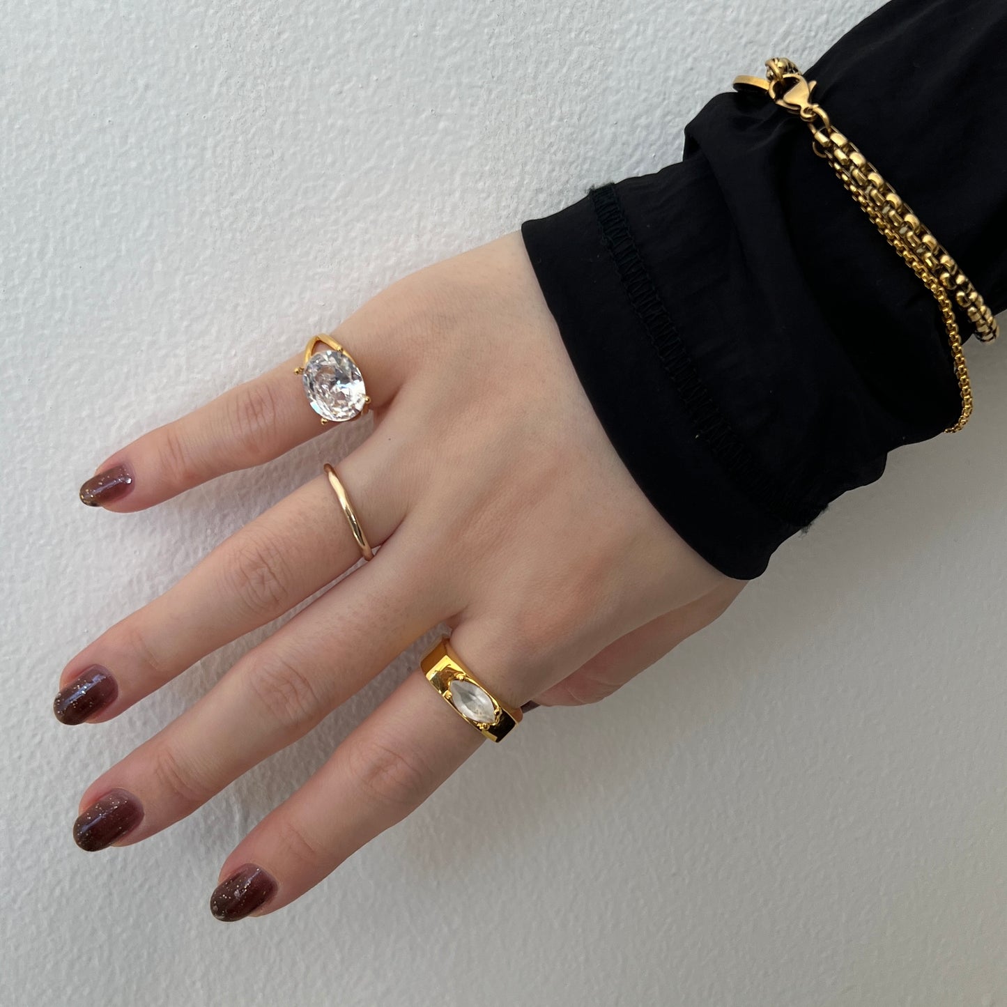 [ clear ] reine -pinky gold