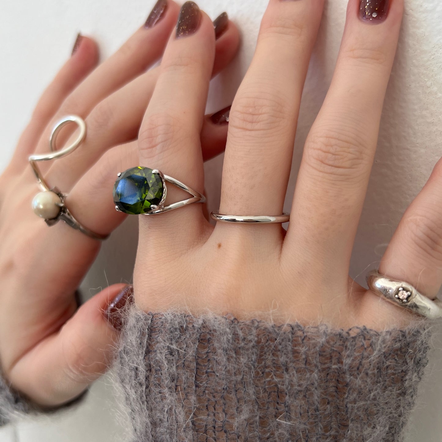 [ olive ] reine silver