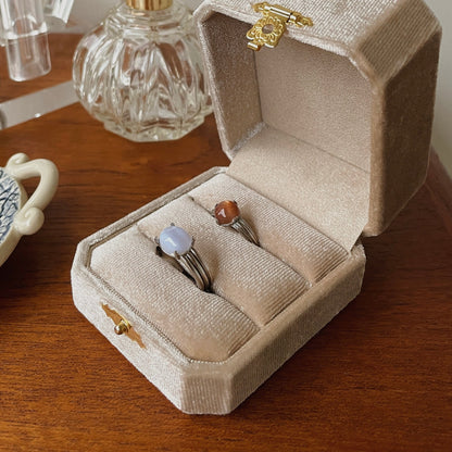 [ blue lace agate ] trois silver