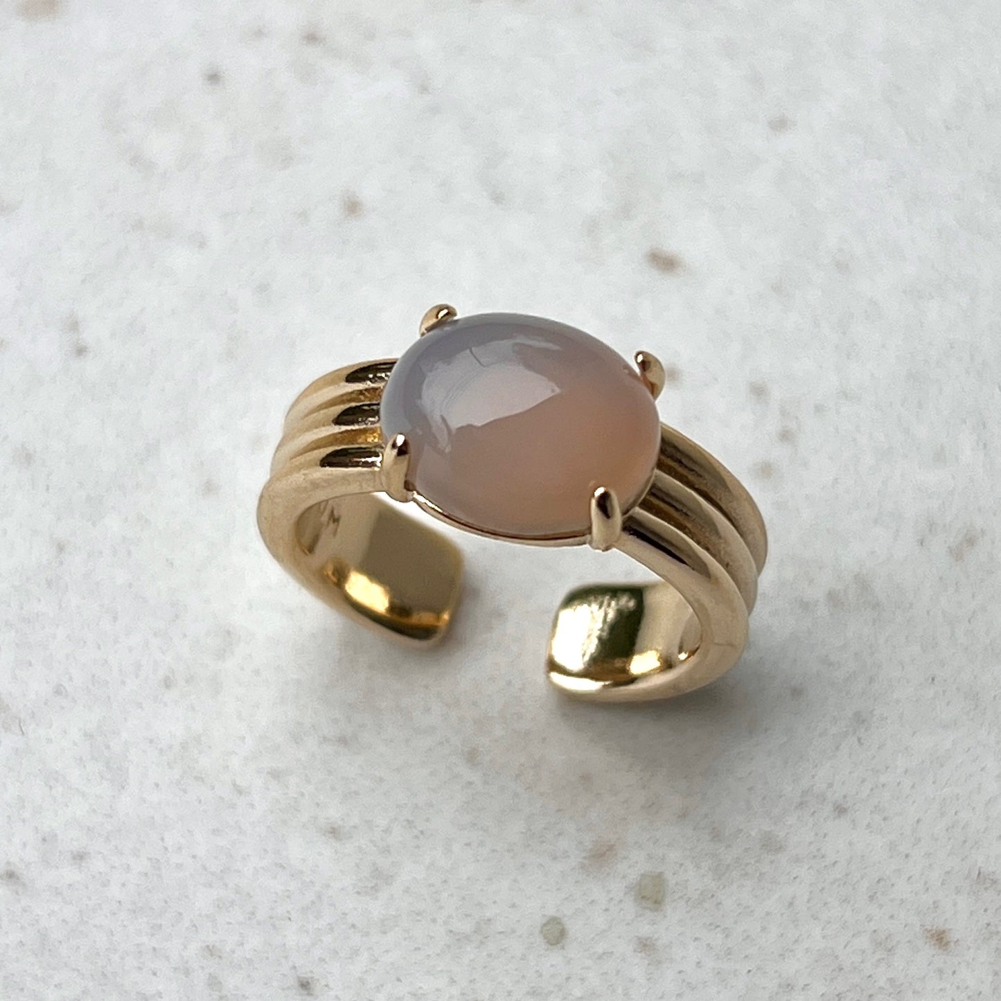 [ gray onyx ]  trois gold