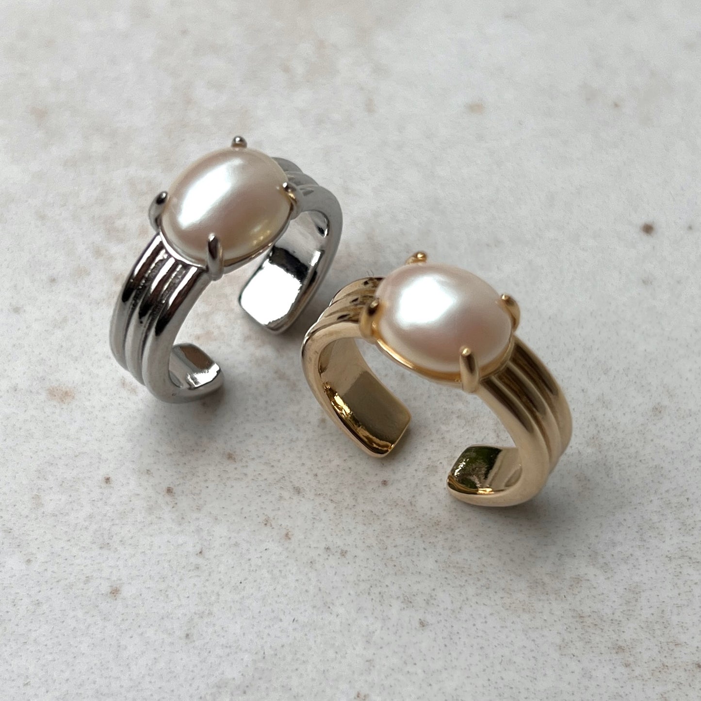 [ vintage pearl ] trois gold