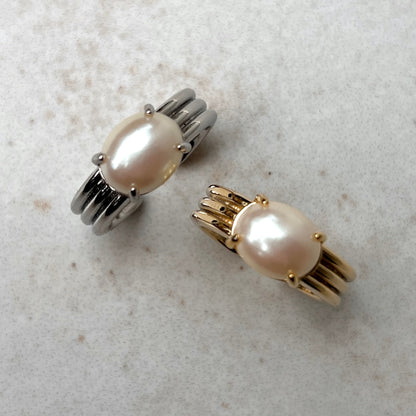 [ vintage pearl ] trois gold