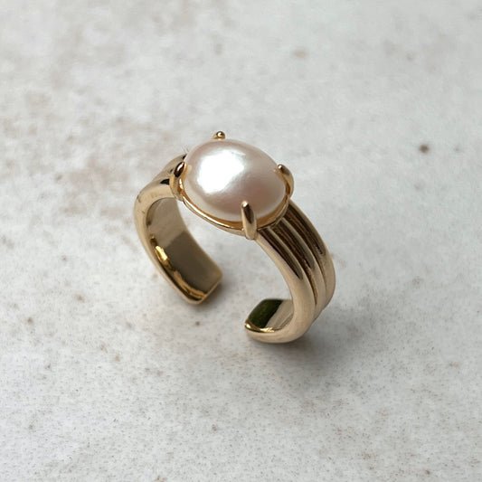 [ vintage pearl ] trois gold