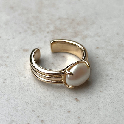 [ vintage pearl ] trois gold