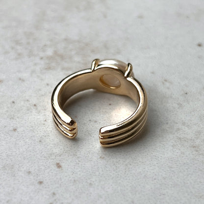 [ vintage pearl ] trois gold