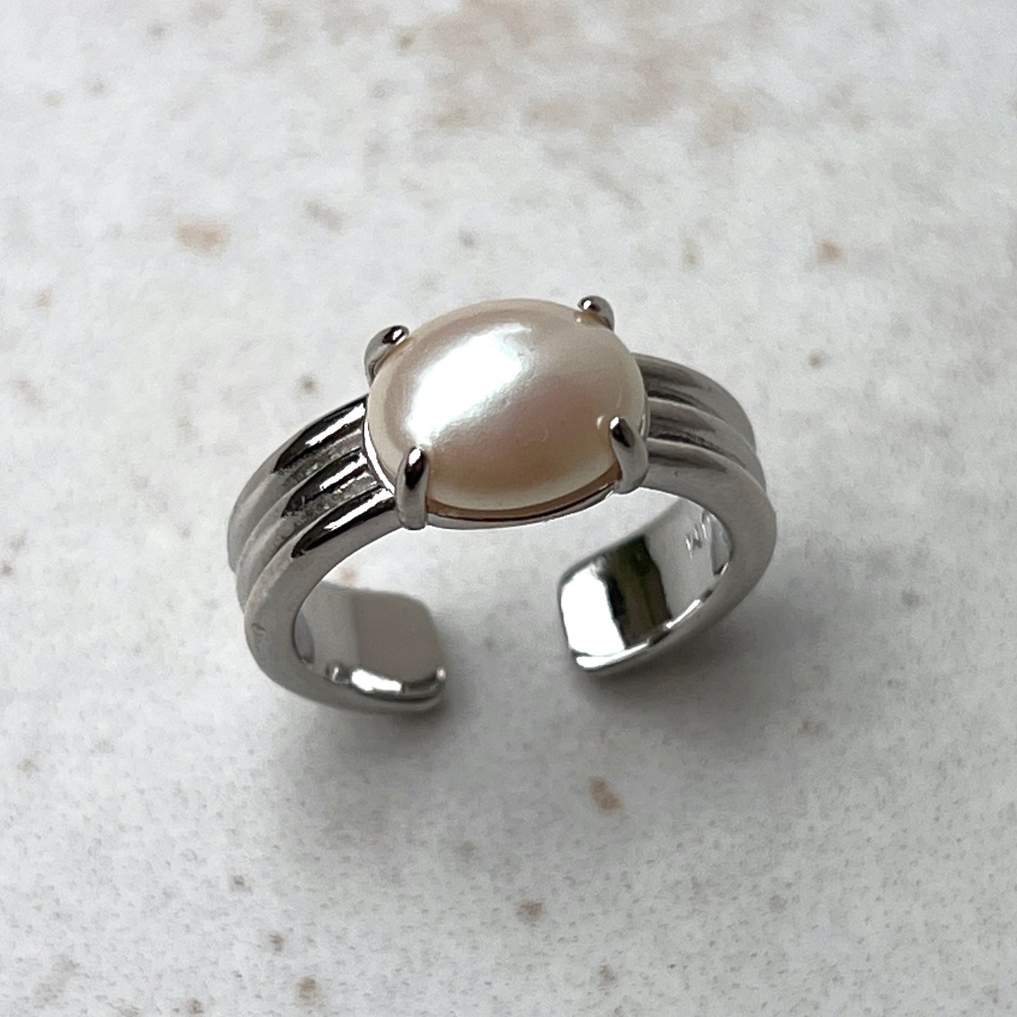 [ vintage pearl ] trois silver