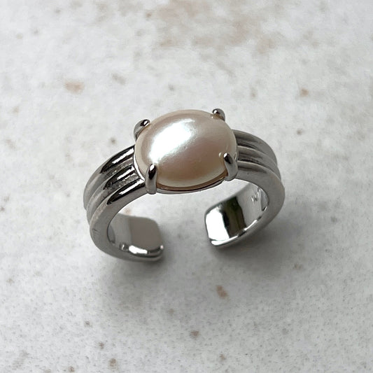 [ vintage pearl ] trois silver