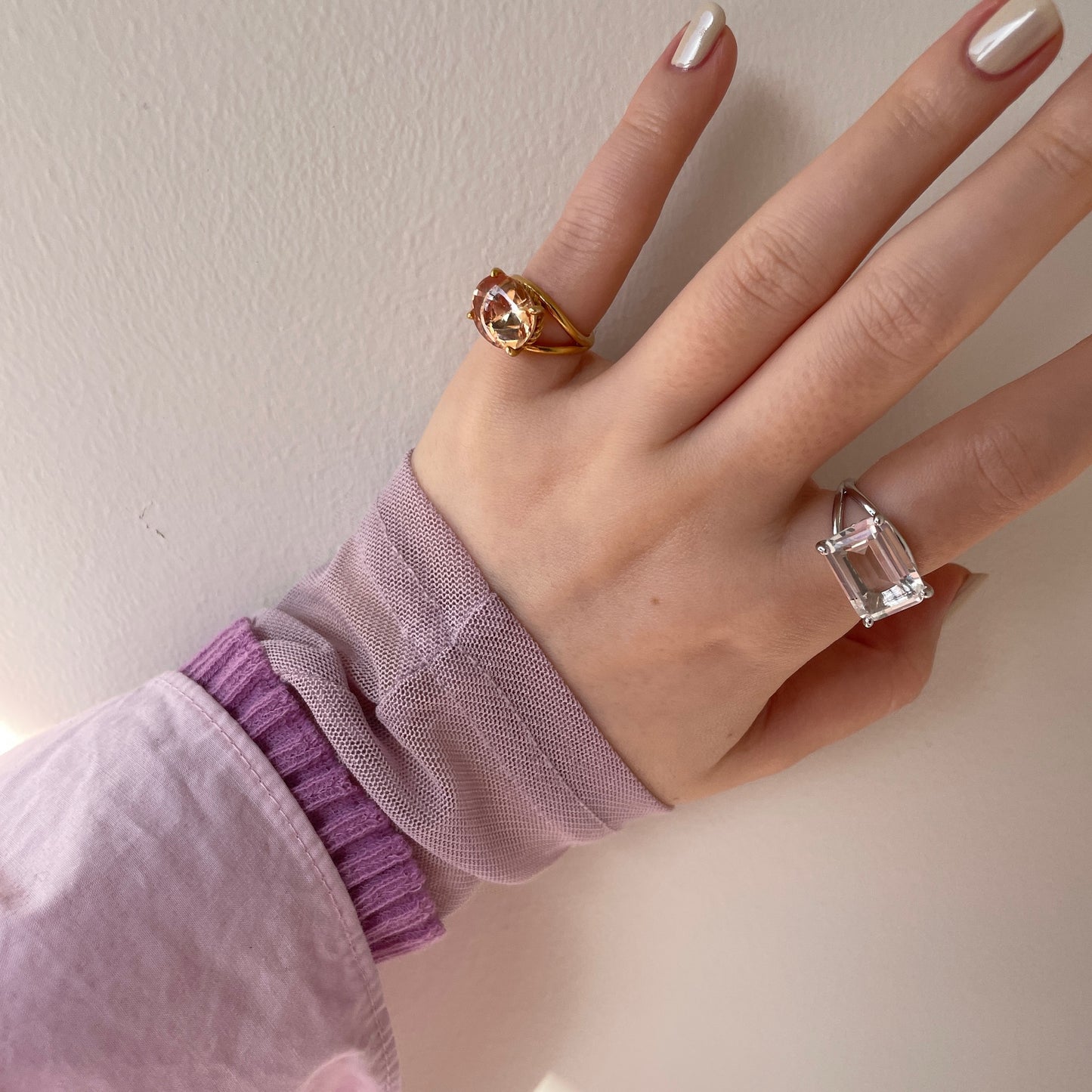 [ cubic champagne  ] reine gold -pinky