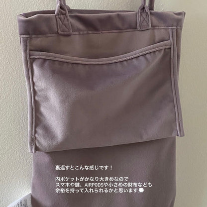 [ velor pione ] long handle tote bag