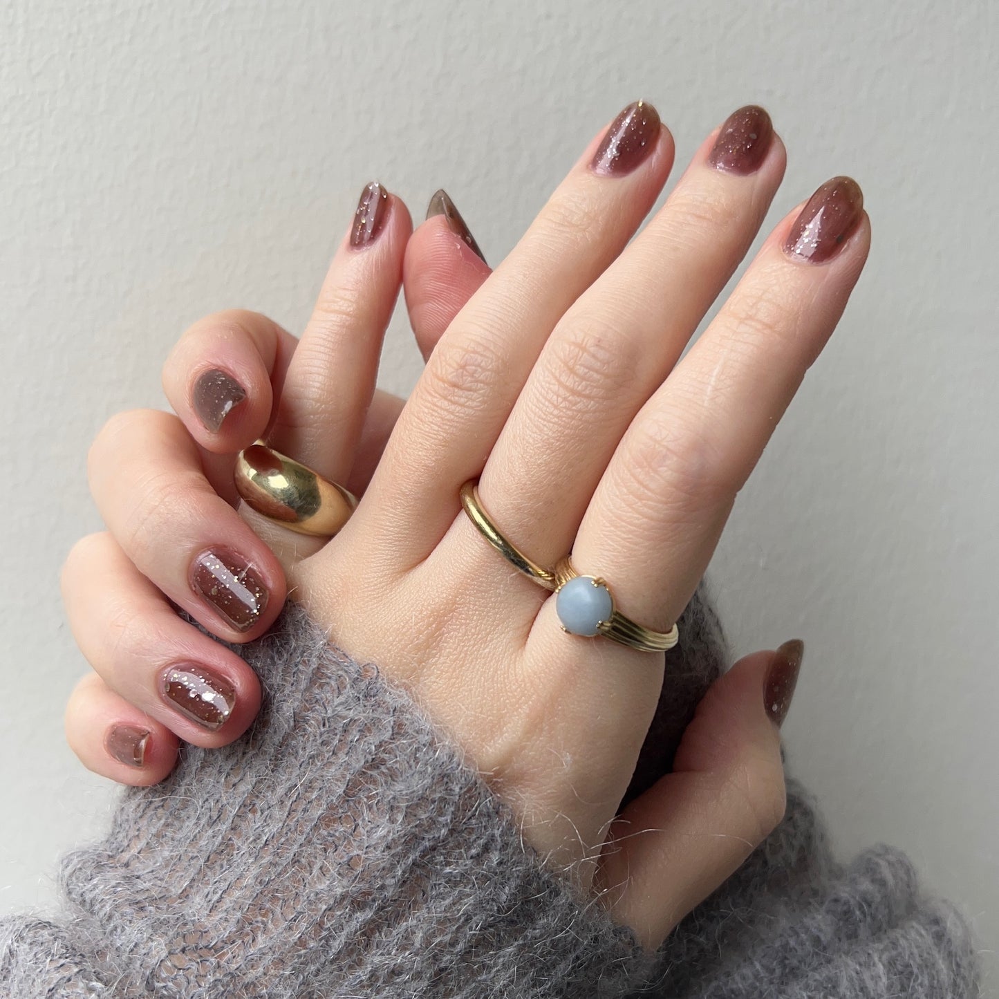 [ angelite ] croissant gold