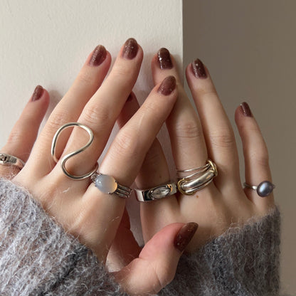 [ gray onyx ]  trois silver