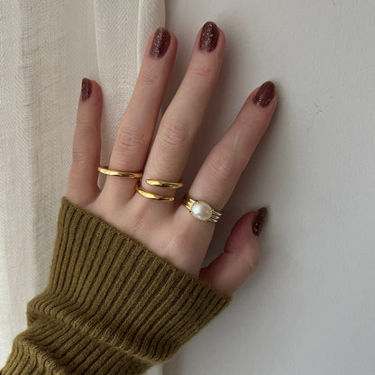 [ vintage pearl ] trois gold