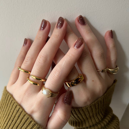 [ vintage pearl ] trois gold