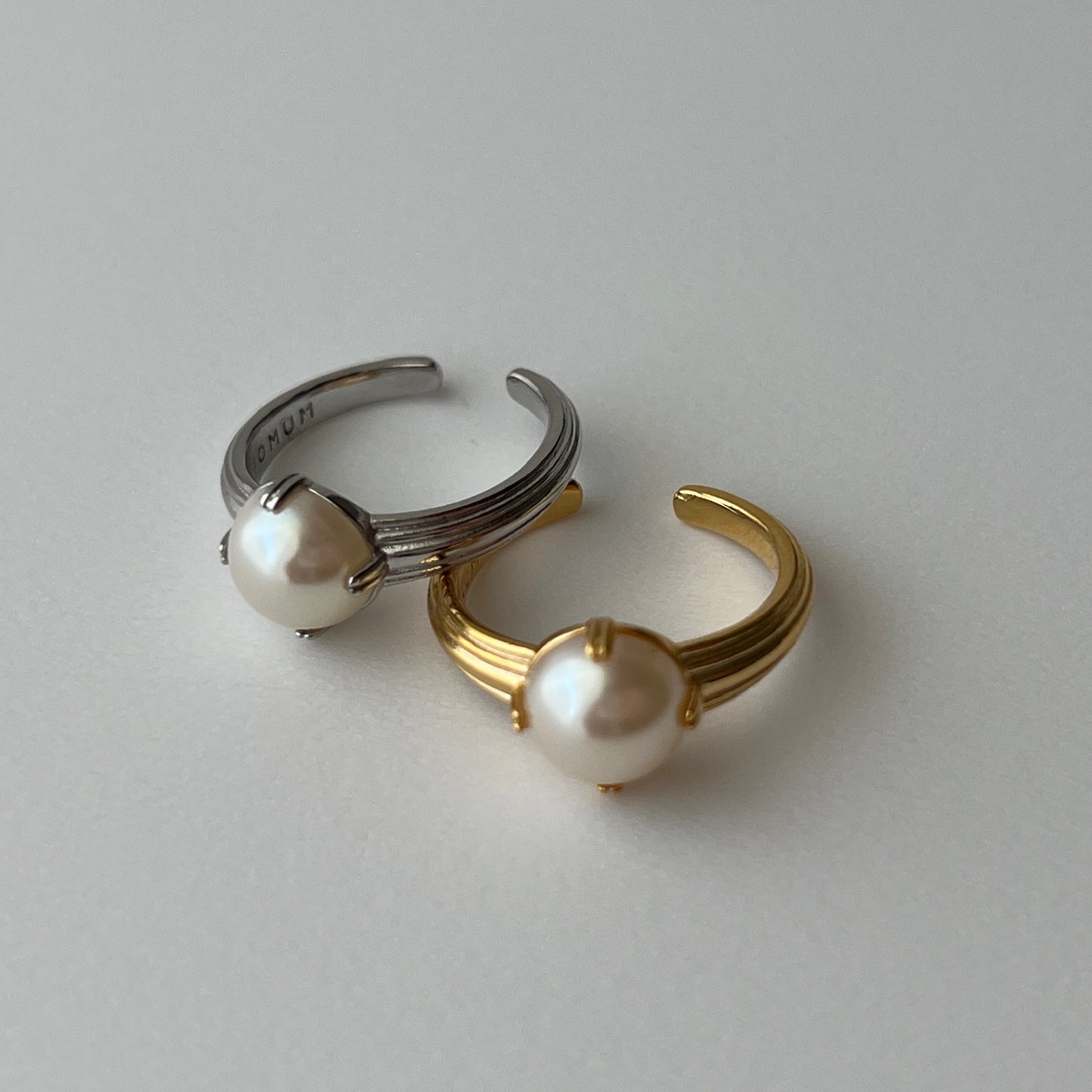 [ vintage pearl ] croissant silver