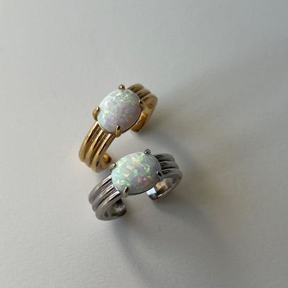 [ neon rainbow opal ] trois silver