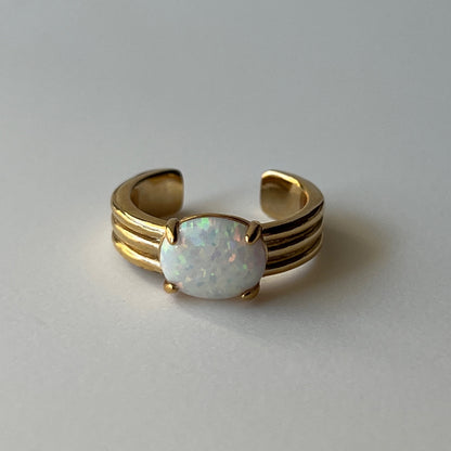[ neon rainbow opal ] trois gold