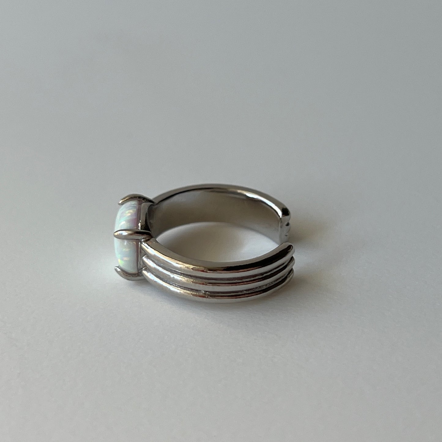 [ neon rainbow opal ] trois silver