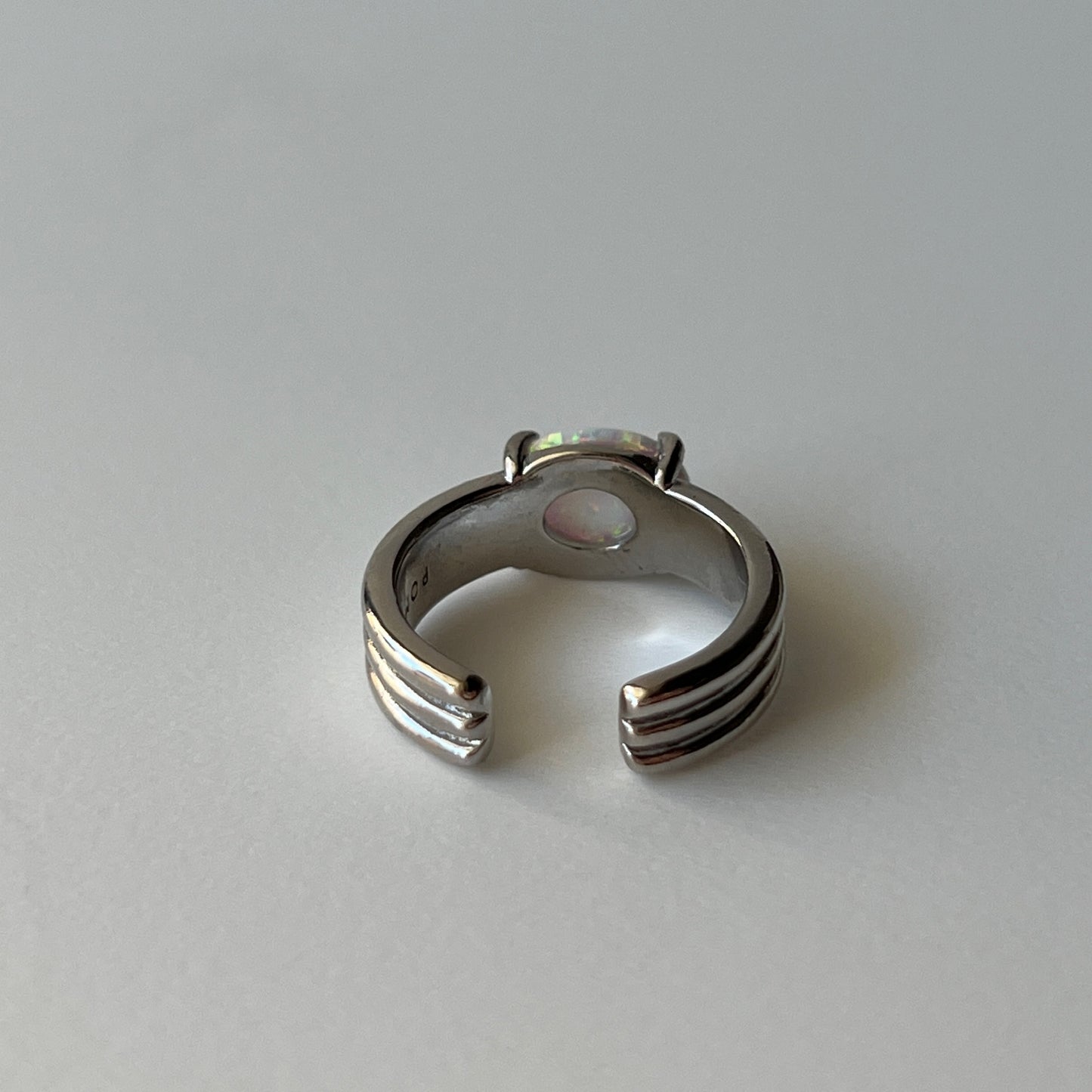 [ neon rainbow opal ] trois silver