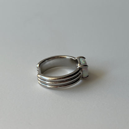 [ neon rainbow opal ] trois silver