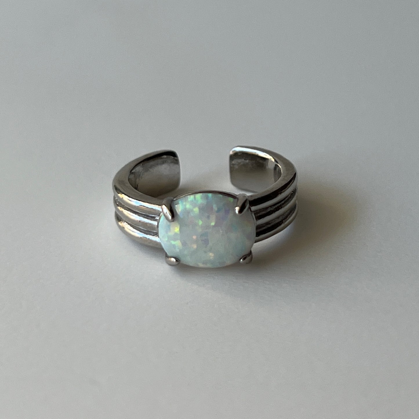 [ neon rainbow opal ] trois silver