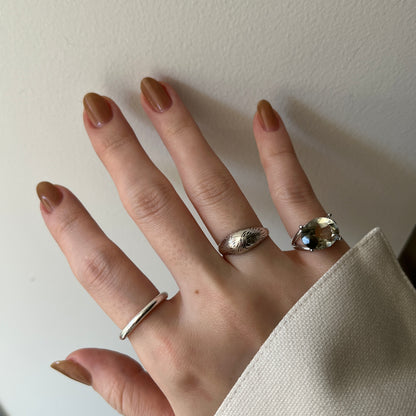 [ green amethyst  ] reine -pinky silver