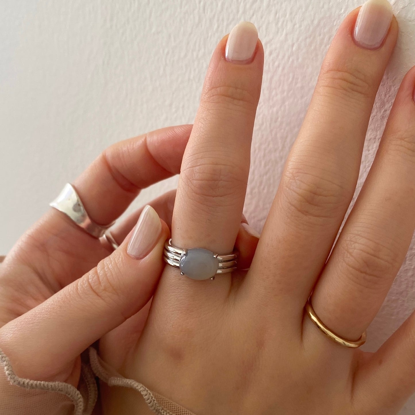 [ gray onyx ]  trois silver