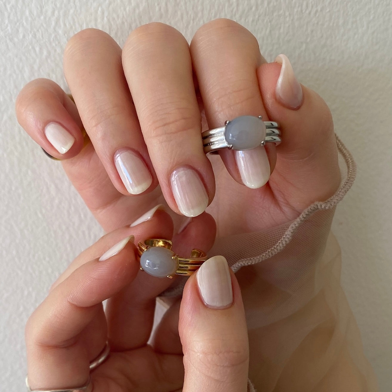 [ gray onyx ]  trois gold