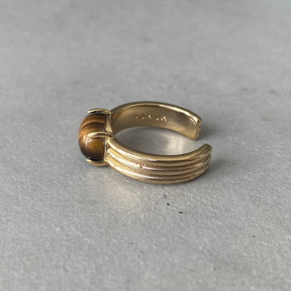 [ tiger eye ]  trois gold