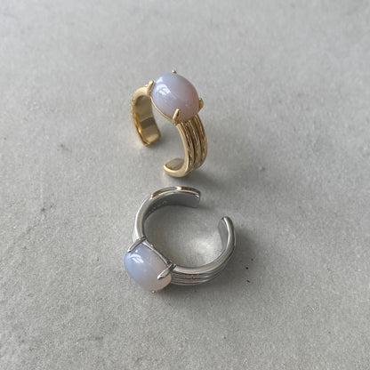 [ gray onyx ]  trois gold