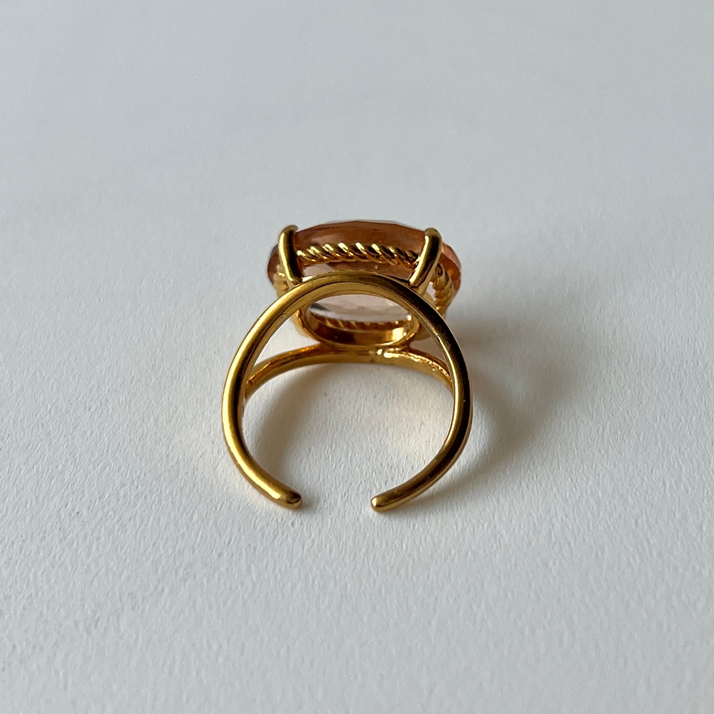 [ peach glass stone ] reine gold