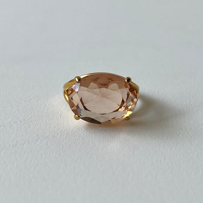 [ peach glass stone ] reine gold