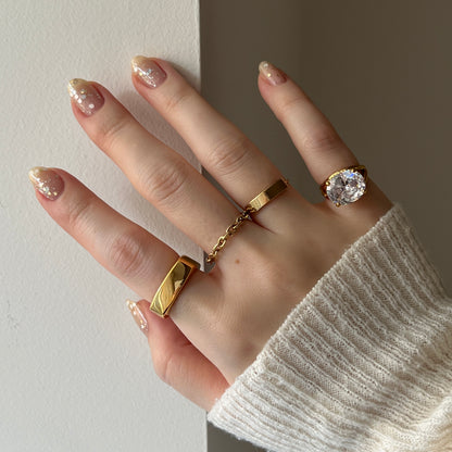 [ clear ] reine -pinky gold