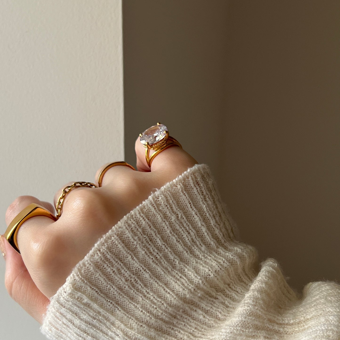 [ clear ] reine -pinky gold