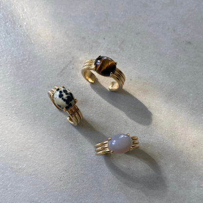 [ gray onyx ]  trois gold