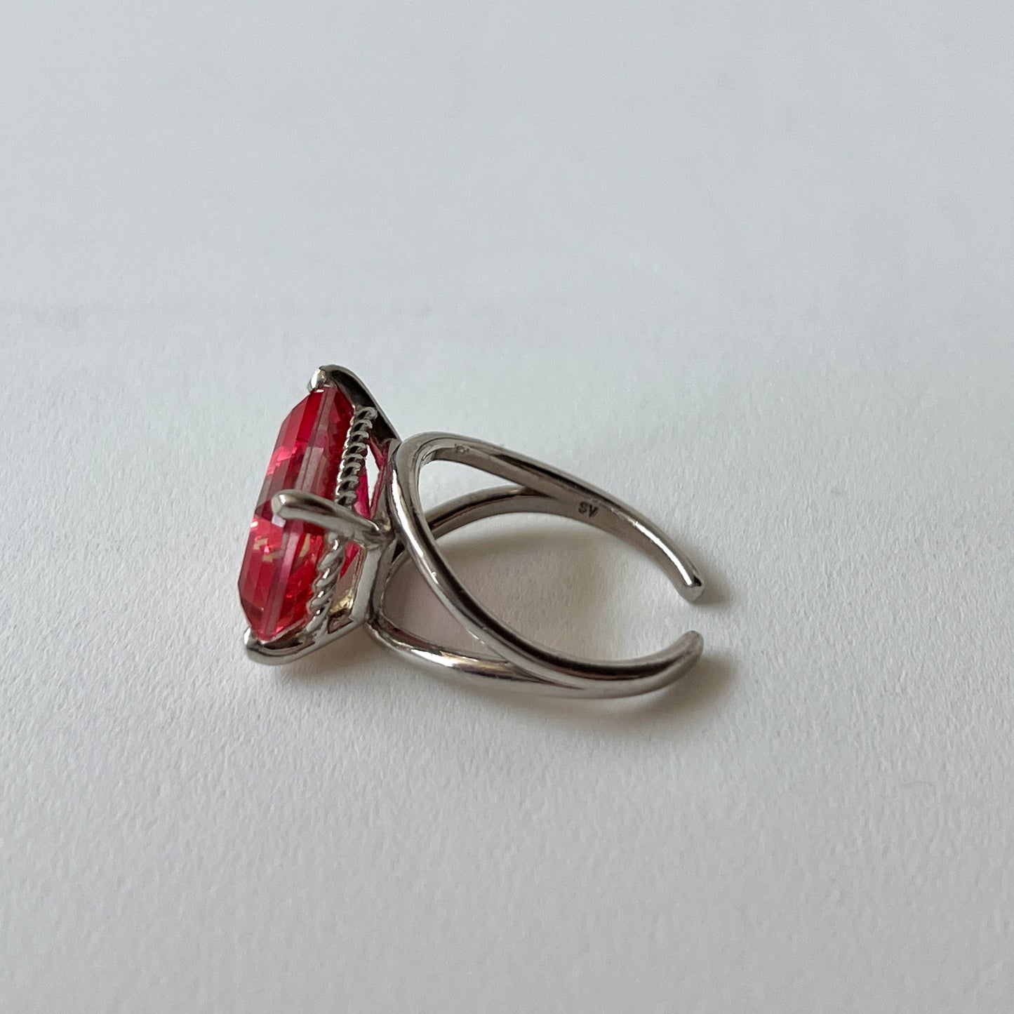 [ bicolor tourmaline UME ] reine silver - rectangle