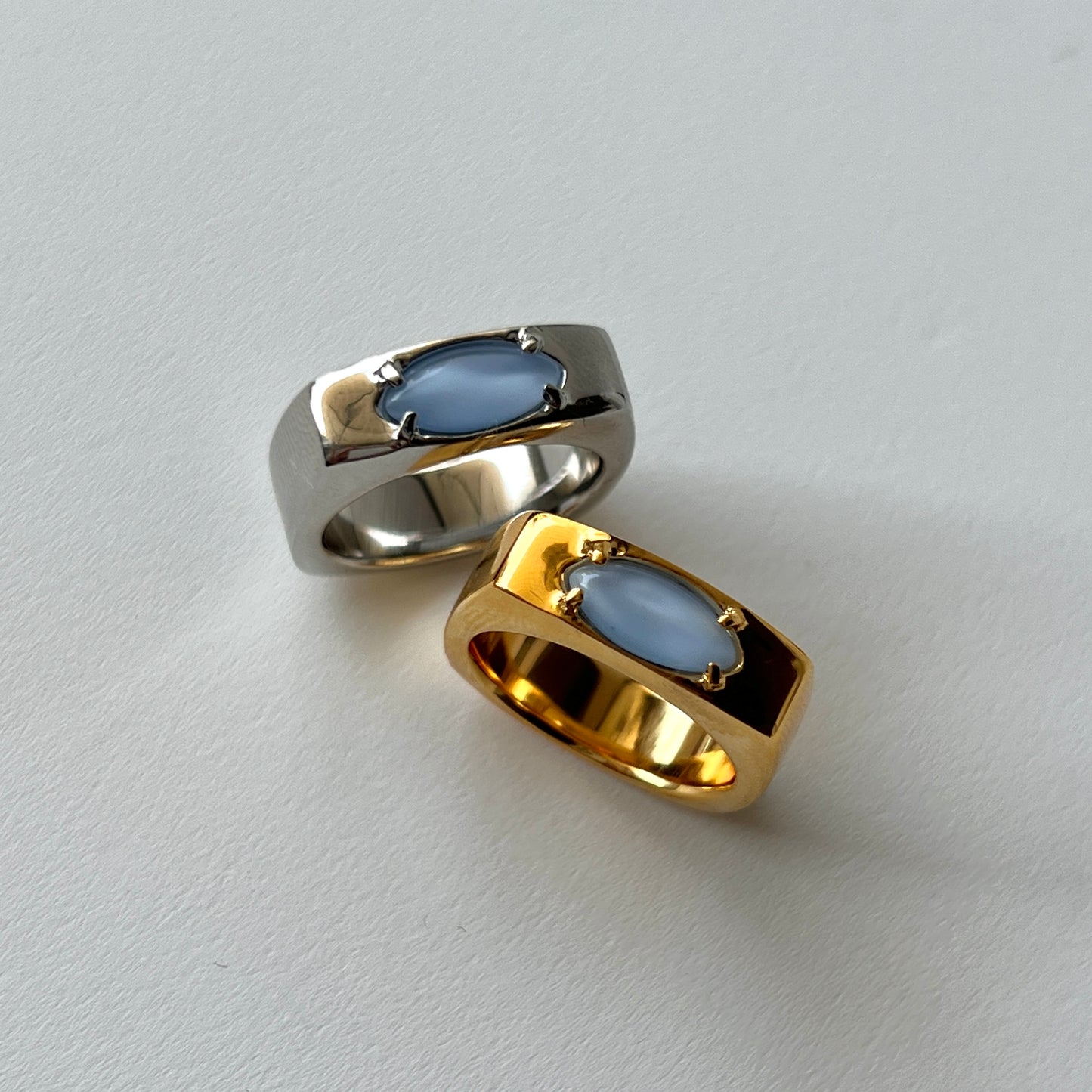 [ blue moon glass stone ] europa silver