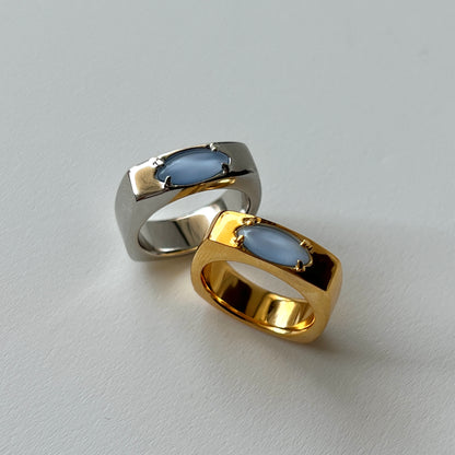 [ blue moon glass stone ] europa gold