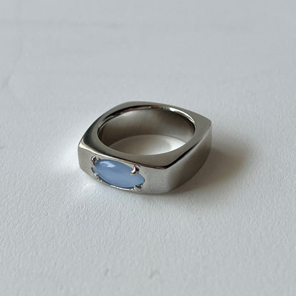 [ blue moon glass stone ] europa silver