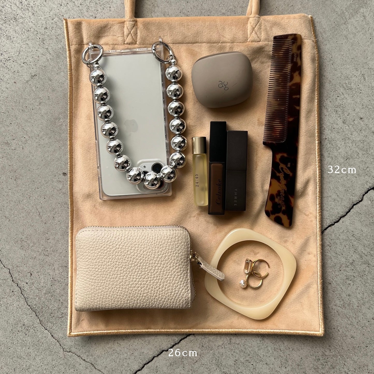 [ velor pione ] long handle tote bag