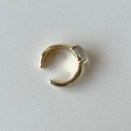 [ mirror glass stone ] trois gold