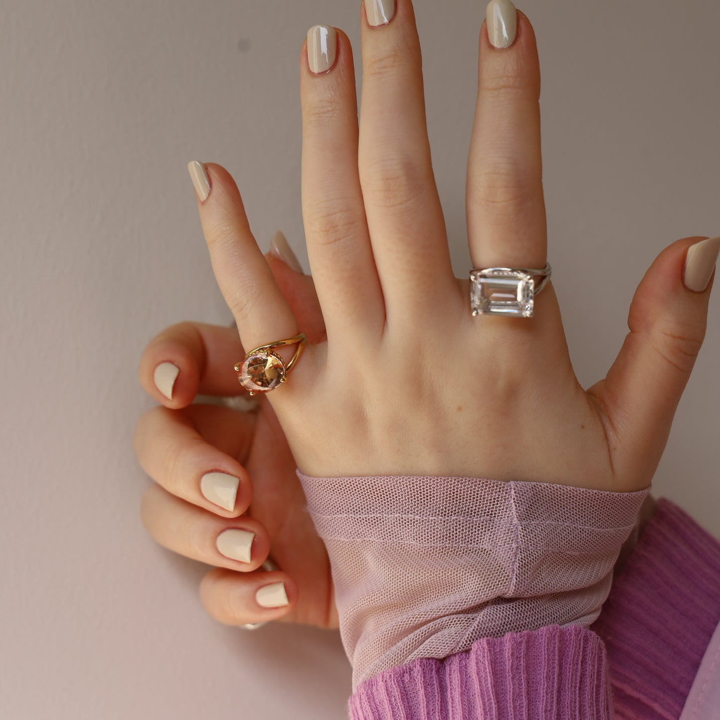 [ cubic champagne  ] reine gold -pinky
