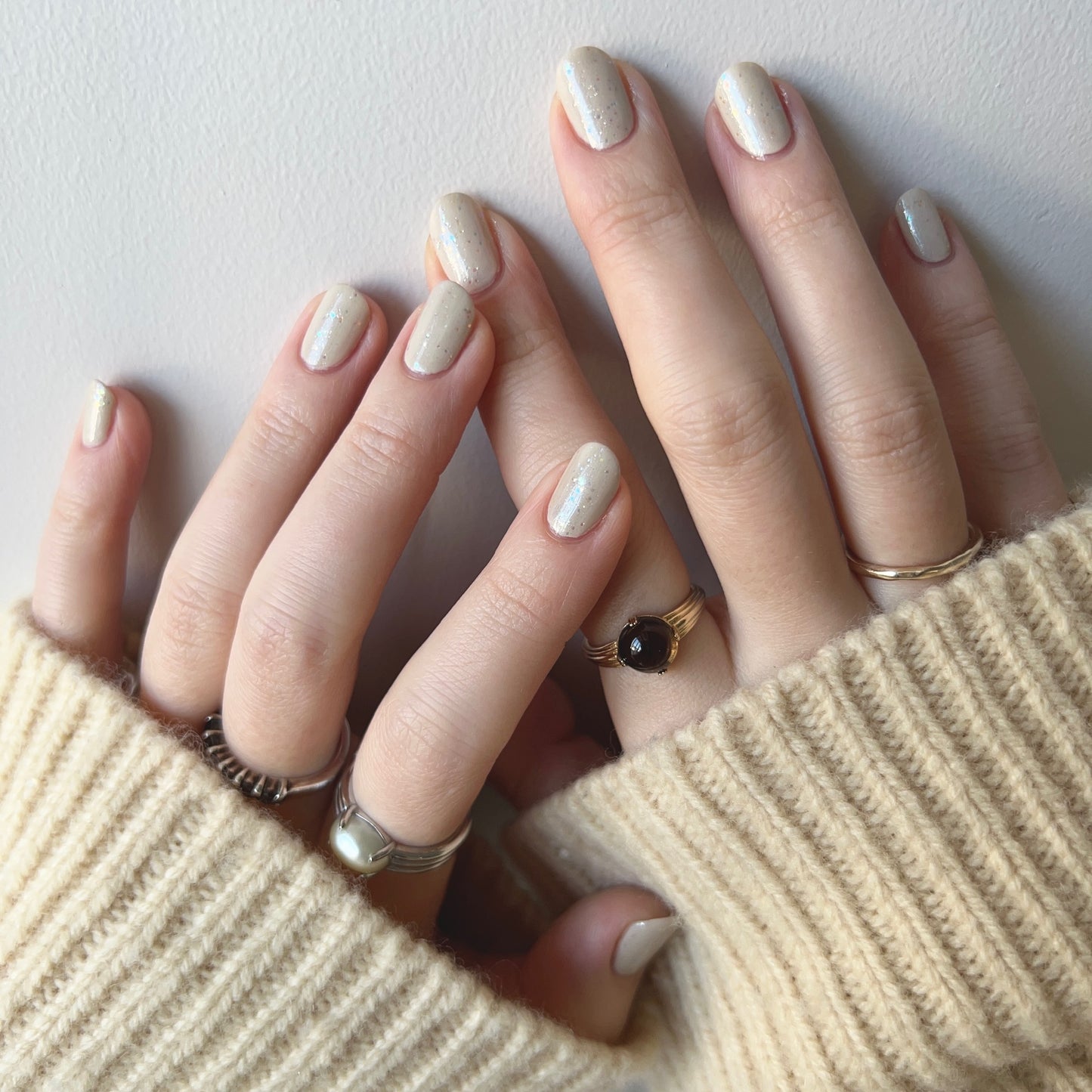 [ smoky quartz ] croissant gold