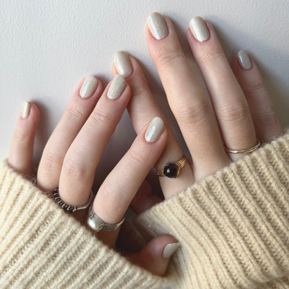 [ smoky quartz ] croissant gold