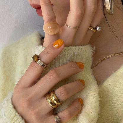[ tiger eye ]  trois gold