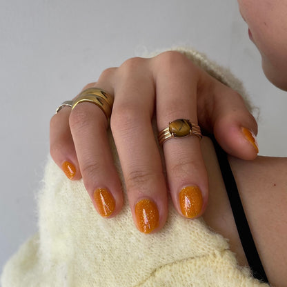 [ tiger eye ]  trois gold