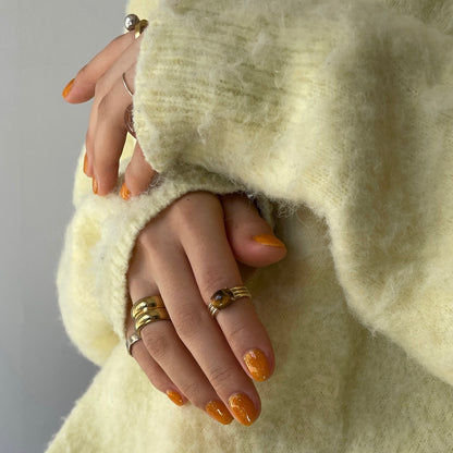 [ tiger eye ]  trois gold